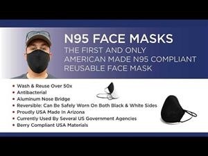 Reusable Face Mask With Filter Made in America