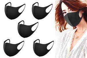 Reusable Polyurethane Face Mask Black